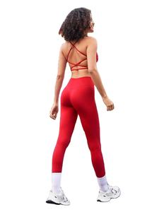 Ensemble de fitness gym à manches longues personnalisé pour femmes, vêtements d'entraînement à taille élastique, ensemble de yoga 2 pièces avec leggings à logo - Product Image 1