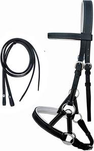 Bride de cheval en cuir à traction latérale de la meilleure qualité-Bride Western Bitless avec harnais en peau de vache américaine - Product Image 2