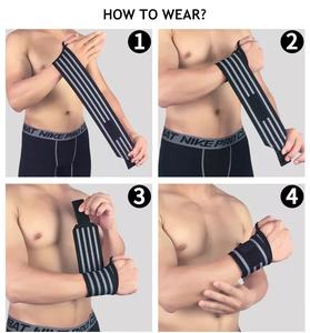 Muñequera deportiva elástica para levantamiento de pesas, muñequera deportiva para levantamiento de pesas - Product Image 6