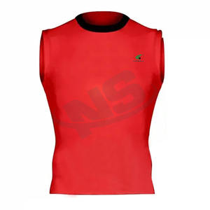 Ensembles d'uniformes de football américain 7v7 OEM personnalisés, maillot de football américain imprimé par transfert thermique, sans manches, compression, 100% polyester - Product Image 5