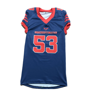 25 Nouveaux maillots de football américain respirants personnalisés en sublimation pour équipes, maillots d'université des Eagles, uniformes de football américain sur mesure - Product Image 6