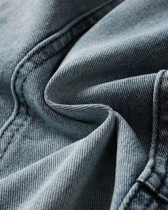 Women Light Grey Distressed Cargo Jeans Wide Leg Denim Pants Streetwear Baggy Fit Multi Pocket <b>Vintage</b> Wash Fashion <b>Trousers</b> - Product Image 5