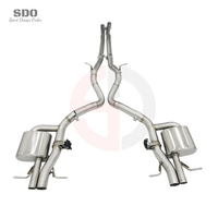 Système d'échappement Catback Valvetronic en acier inoxydable poli miroir SDO Fashion Style pour Mercedes-Benz S560 W222 2018-2019