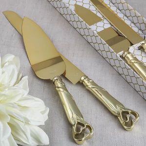 Juego de servicio de pastel de oro a precio de fábrica al por mayor para bodas, fiestas de cumpleaños y eventos en India - Product Image 5