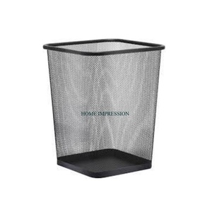 Poubelle et poubelle de grande taille de forme carrée en treillis métallique Standard Top vente Poubelle classique pour la maison et le salon - Product Image 1