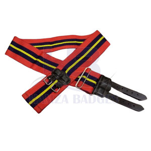Ceinture à rayures réglable durable en coton/nylon durable, écologique, légère et facile à fixer, uniforme à bords propres au toucher doux - Product Image 2