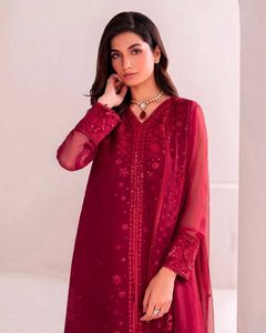 Tenue de soirée fantaisie Salwar Kameez avec séquence détaillant des manches complètes et Designer Dupatta pour les fonctions de mariage - Product Image 3