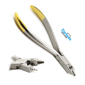 Alicates Kim de ortodoncia Dental de alta calidad, alicates para formar bucles de flexión de alambre de arco TC de 13cm con cortador de alambre TC - Product Image 6