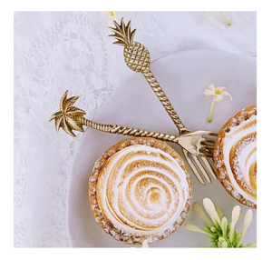 Tenedor de postre de acero inoxidable, mango de cubiertos, tenedor dorado, artesanía personalizada, excelente calidad, precio más bajo - Product Image 5