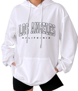 Pull à épaules tombantes de haute qualité personnaliser sweats à capuche imprimés par sublimation 100% coton sweats à capuche en gros pour femme - Product Image 1