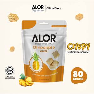 <b>Sweet</b> Pineapple Wafers with Crispy Texture Freeze-Dried Fruit Filling Sugar Type Packaged in <b>Bag</b> & Sachets Baked Goods - Product Image 3