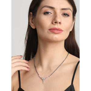 Conjunto de Mangalsutra de Plata Pura, Elegantes Collares con Cuentas, Regalo Perfecto para tu Esposa - Product Image 4