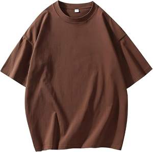 "T-shirt graphique surdimensionné pour homme Streetwear de luxe personnalisé en coton lourd d'été" - Product Image 4