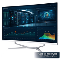 I3/I5/I7/I9 OEM 32 Inch FHD DDR4 256/512GB SSD dengan Wifi Layar LCD Melengkung All in One PC AIO Komputer untuk Bisnis, Game, Belajar