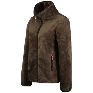 Chaqueta de Forro Polar Ligera y Cómoda con Cuello Alto para Mujer, Especial para Invierno, Transpirable, Corte Holgado, Informal - Product Image 4