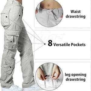 กางเกงคาร์โก้ผ้ายืดอเนกประสงค์มีกระเป๋าเก็บของพิเศษกางเกงคาร์โก้ใส่สบายใช้ได้ทุกวัน - Product Image 4