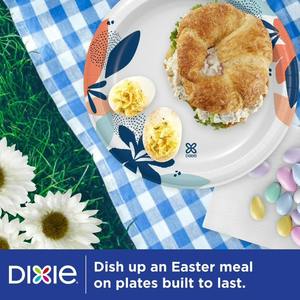 Dixie <b>Disposable</b> Paper <b>Plates</b>, Multicolor, 8.5 In, 50 Count - Product Image 2