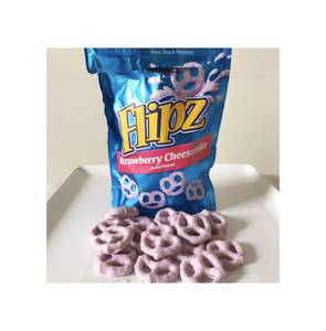 Bulk Flipz Strawberry Cheesecake Pretzels 90g 6 Pack Master Carton <b>Net</b> Weight 540g For Cash And Carry Wholesale Clubs - Product Image 1