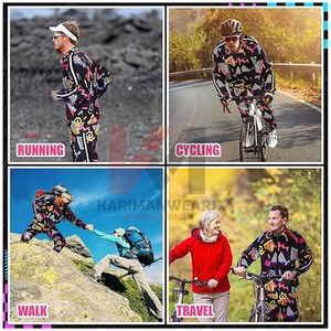 ชุดวอร์มกีฬาผู้ชาย 2 ชิ้น เสื้อแจ็คเก็ตแบบมีซิป กางเกงจ็อกเกอร์ น้ำหนักเบา ระบายอากาศได้ดี ชุดออกกำลังกาย วิ่ง เทรนนิ่ง ชุดกีฬา - Product Image 5