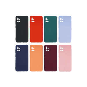 Étui de protection en silicone liquide rose clair de qualité supérieure pour Samsung Galaxy A51 MSRA Mara Series, silicone souple, Animation 14 Plus SE - Product Image 4