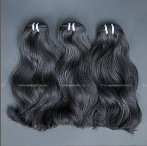 Export Raw Virgin Vietnam 26 ''Ondulado natural 5x5 Hd Peluca con cierre de encaje Cabello de un solo donante Precio al por mayor Proveedor de Vietnam - Product Image 4