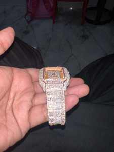 นาฬิกาผู้ชายฮิปฮอปตามสั่ง VVS Moissanite PASS เครื่องทดสอบเพชร CZ นาฬิกากลไกอัตโนมัติคุณภาพสูง - Product Image 2