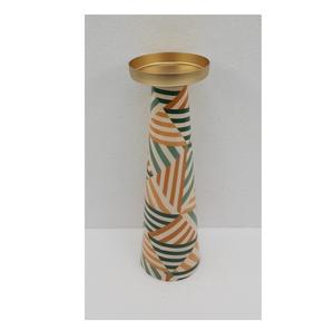 Conception unique dernier luxe de haute qualité en métal bougeoir décalcomanie émail fini pour la décoration intérieure dessus de table décoratif - Product Image 2