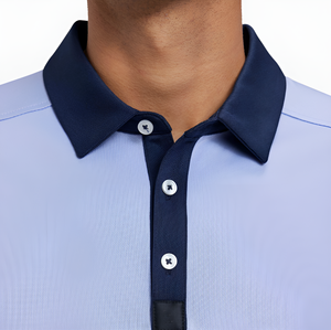 Polo de Golf cómodo y transpirable para hombre, holgado, de secado rápido, sostenible, antibolitas, cuello alto para ropa informal y relajada - Product Image 4