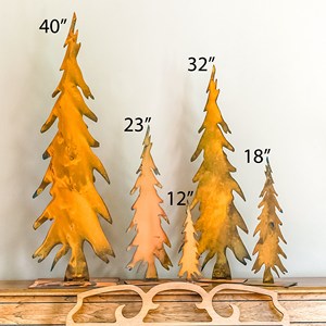 Árbol de Navidad de metal en acabado rústico con iluminación LED Ideal para la decoración navideña de Mesa del hogar Precios razonables - Product Image 2