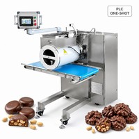 Machine à chocolat LST, Déposeur de grappes d'arachides, Enrobeuse de noix monodose, PLC, Acier inoxydable, Pour usine alimentaire commerciale