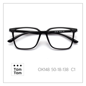 TamTam OK148 Navy-Sky Blue Titanium C6 TR90 Eyewear Excellent Classic Trendy Design for Eyeglass <b>Frames</b> Square Eco-Friendly - Product Image 2