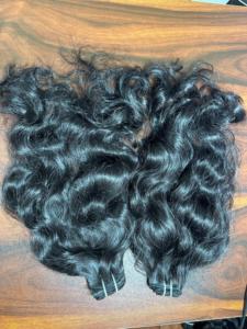 INDIAN 100% RAW NATURAL RIZADO SIN PROCESAR EXTENSIONES DE CABELLO HUMANO DE FÁBRICA PRECIOS AL POR MAYOR DIRECTO DESDE INDIA - Product Image 3