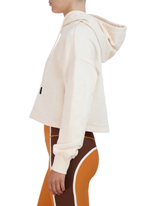 Pull à capuche court décontracté pour femme, Streetwear de couleur unie, nouvelle collection - Product Image 4