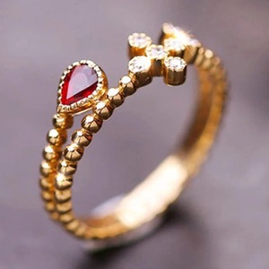 Bague de fiançailles en argent sterling 925 faite à la main avec pierre de mariage en diamant rubis rose poire du type de bijoux du vendeur indien - Product Image 5