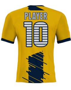 เสื้อฟุตบอลชาย เสื้อเจอร์ซีย์ฟุตบอลแบบกำหนดเอง ทีม 100% โพลีเอสเตอร์ ป้องกันรังสียูวี ระเหิดสี ฤดูหนาว ยืดได้สี่ทิศทาง ชุดเรโทร แห้งเร็ว - Product Image 4