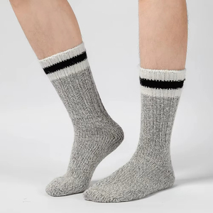 Bamboo Fiber Casual Socks Soft Breathable Antibacterial Comfortable Crew Socks for Men Women Fashion Daily Wear <b>Athletic</b> Sports - Product Image 5