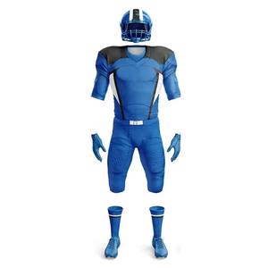 Uniformes de fútbol americano de poliéster 100% para jóvenes, conjuntos lisos sublimados de alta calidad, mangas cortas, diseño transpirable de talla grande - Product Image 4