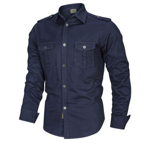 Chemises de travail unisexes à boutons personnalisés, résistant à l'usure, Protection du travail, été - Product Image 2