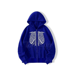 El mejor Material de tela suave, sudaderas con capucha con logotipo personalizado, diamantes de imitación, patrón de impresión de estilo diferente, cuello con capucha, venta al por mayor, Etiqueta Privada - Product Image 1