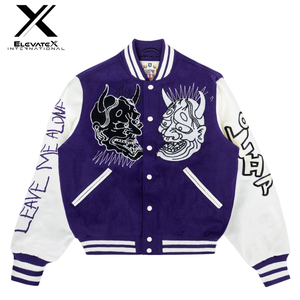 Chaqueta Varsity de Béisbol Personalizada de Alta Gama para Hombre, Estilo Urbano Americano de Lujo, Lona Premium, Invierno, Nueva, de Fabricante - Product Image 1