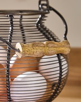 Panier à œufs multifonctionnel en fil de fer vintage, grand format, écologique, très vendu
