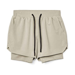Pantalones Cortos Deportivos de Secado Rápido 2 en 1 de Doble Capa, Cintura Alta, Transpirables, 100% Algodón, para Gimnasio, Entrenamiento, Correr, para Hombre, Se Aceptan Pedidos Personalizados - Product Image 6