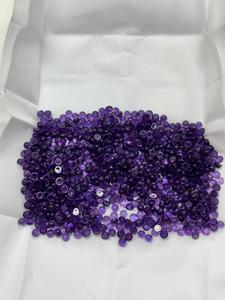 2,5mm 3mm 3,5mm amatista Africana Natural cabujón redondo parte posterior plana piedras preciosas sueltas Jaipur fabricante hacer púrpura - Product Image 5