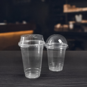 Venta al por mayor de vasos de plástico desechables de 95mm diseño de pared simple con tapas 16/20/24 oz vasos de PP para bebidas frías postres bebidas - Product Image 4