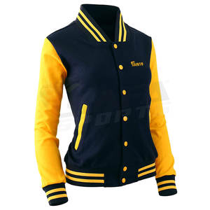Chaqueta Bomber de invierno de alta calidad para hombre, bordado personalizado, acolchado, relleno de algodón de nailon, transpirable, de gran tamaño, Varsity MA1 Stand - Product Image 1