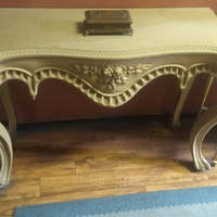 Console sculptée à la main, console classique laquée pour hall d'hôtel et couloirs, meubles sculptés de luxe, Turquie