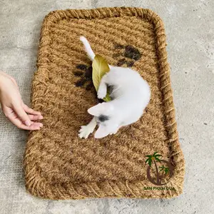 Gute Qualität Natürliche Kokosnuss schale Kokos matte Haustier Katzen spielzeug Kratz matte aus Vietnam