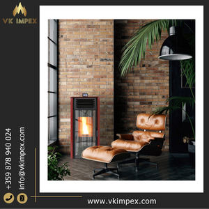 Diseño moderno 0,8/1,96 Kg/h Consumo de combustible Estufa de pellets portátil Excelente calidad Chaqueta de aire Calefacción Villas Directo Bulgaria - Product Image 4