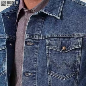 2025 meilleure qualité hommes High Street décontracté Denim veste Logo personnalisé support hiver respirant OEM Service - Product Image 2