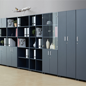 T dsel năm kệ có thể điều chỉnh văn phòng hiện đại Đồ nội thất nhà Bảng gỗ Tủ sách với thiết kế mở/bên cho phòng khách sử dụng - Product Image 3